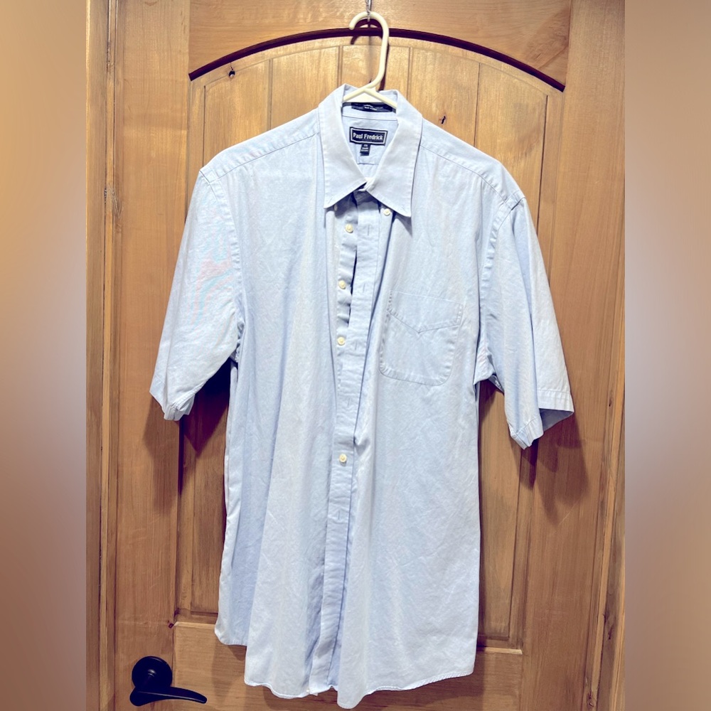 Paul Fredrick Light Blue Button Up